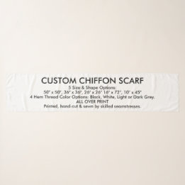 Pañuelo Personalizado CHIFFON SCARF personalizado - 16" x