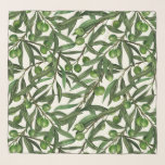 Pañuelo Ramas de olivo blanquecinas<br><div class="desc">Acuarela transparente pintada a mano con ramas de oliva</div>