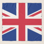Pañuelo Reino Unido (Bandera Británica) (Union Jack) (Rein<br><div class="desc">Este diseño presenta la bandera nacional del Reino Unido, también conocida como Union Jack. La bandera también es conocida como la Bandera de la Unión Real en Canadá. Se remonta a principios del siglo XVII, cuando James I había heredado los tronos inglés e irlandés, que le permitían unir a Inglaterra,...</div>