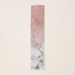 Pañuelo Rosa Secuencia de Oro Purpurina Mármol Blanco Ombr<br><div class="desc">Faux Rosa Gold Sequin Purpurina Marble Blanco Ombre</div>