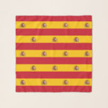 Pañuelo Scarf cuadrado con bandera de España<br><div class="desc">Mejora tu armario con nuestro pañuelo cuadrado con la bandera de España! Diseñado con atención a los detalles, este pañuelo es más que un accesorio; es una celebración del rico patrimonio cultural y orgullo nacional de España. El impactante diseño muestra orgullosamente a las vibrantes bandas rojas y amarillas con el...</div>