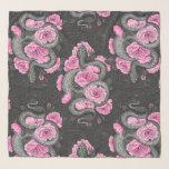 Pañuelo Serpientes y rosas rosas rosas<br><div class="desc">Nieves hechas a mano y diseños de rosas.</div>