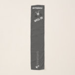 Pañuelo Silhouette de color negro y gris animadora<br><div class="desc">🥇 UN DISEÑO ORIGINAL DE DERECHOS DE AUTOR DE Donna Siegrist SÓLO DISPONIBLE EN ZAZZLE! Alegre Scarves listo para que lo personalizes. Hace un gran regalo para una animadora. Disponible en varios colores. ✔ NOTA: ¡SÓLO CAMBIA LAS ÁREAS DE PLANTILLA NECESARIAS! 😀 Si es necesario, puede eliminar el texto y...</div>