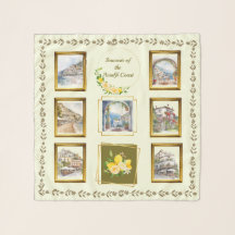 Souvenir de la costa de Amalfi Chiffon Scarf