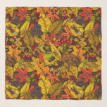 Pañuelo Tesoros de otoño<br><div class="desc">Patrón de otoño dibujado a mano con hongos,  bayas diversas,  hojas caídas y bichos</div>