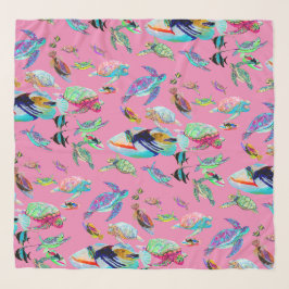Pañuelo Tortuga marina y mar tropical de peces Sarong Scar