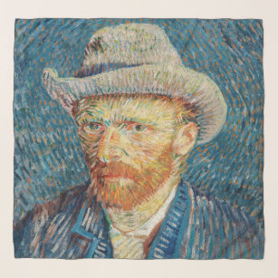 Pañuelo Van Gogh - Retrato propio con un Gorra de Grey Fel