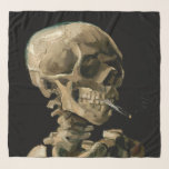Pañuelo Vincent van Gogh - Calavera con cigarrillo en llam<br><div class="desc">Cabeza de un Skeleton con un cigarrillo en llamas / Calavera con cigarrillo en llamas / Crane de squelette fumant une cigarrillo - Vincent van Gogh,  1885</div>