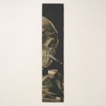 Pañuelo Vincent van Gogh - Calavera con cigarrillo en llam<br><div class="desc">Cabeza de un Skeleton con un cigarrillo en llamas / Calavera con cigarrillo en llamas / Crane de squelette fumant une cigarrillo - Vincent van Gogh,  1885</div>