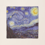 Pañuelo Vincent Van Gogh Starry Night Vintage Bella Artes<br><div class="desc">Vincent van Gogh Starry Night Bella Artes Painting Starry Night es un cuadro del artista holandés post-impresionista Vincent van Gogh. El cielo azul nocturno está lleno de nubes, estrellas y una luna creciente brillante. La noche estrellada es la única noche de la serie de vistas desde la ventana de su...</div>