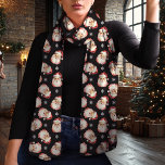 Pañuelo Vintage Santa Claus Navidades negros<br><div class="desc">Entra en el espíritu de las vacaciones con esta encantadora bufanda vintage de Navidades de Santa Claus. Esta bufanda, con un estampado nostálgico de color de agua Santa sobre un fondo negro festivo, aporta un toque clásico a cualquier conjunto de invierno. Hecho a partir de un chiffon ligero, es perfecto...</div>
