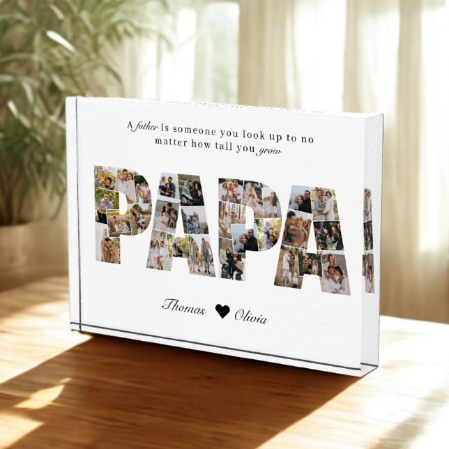 Papá 28 Collage de fotos Keepsake para papá o abue (Subido por el creador)