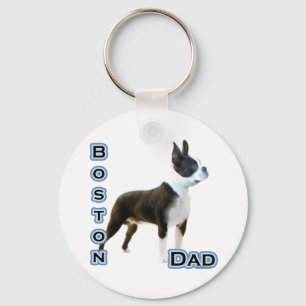 Papá 4 de Boston Terrier - llavero