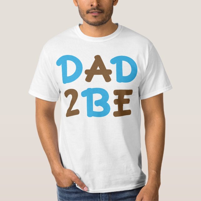 Papá a ser camiseta de la invitación del bebé (Anverso)