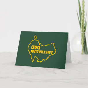 Papá australiano - tarjeta divertida del día de