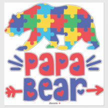 Papa Bear Vinyl Pegatina