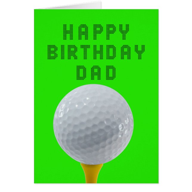 Papá Birthday Golf (Frente)