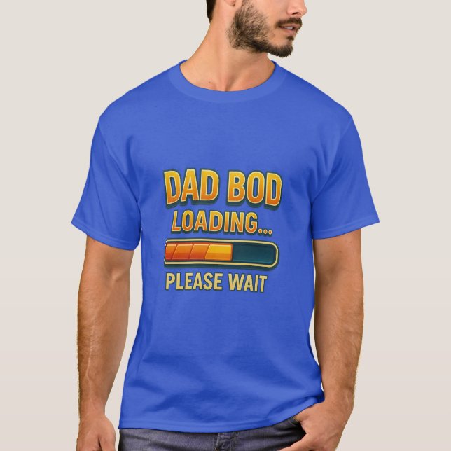 Papá Bod cargando graciosa camiseta del Día del Pa (Anverso)