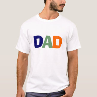 Papá Camisa Azul, Verde y Naranja