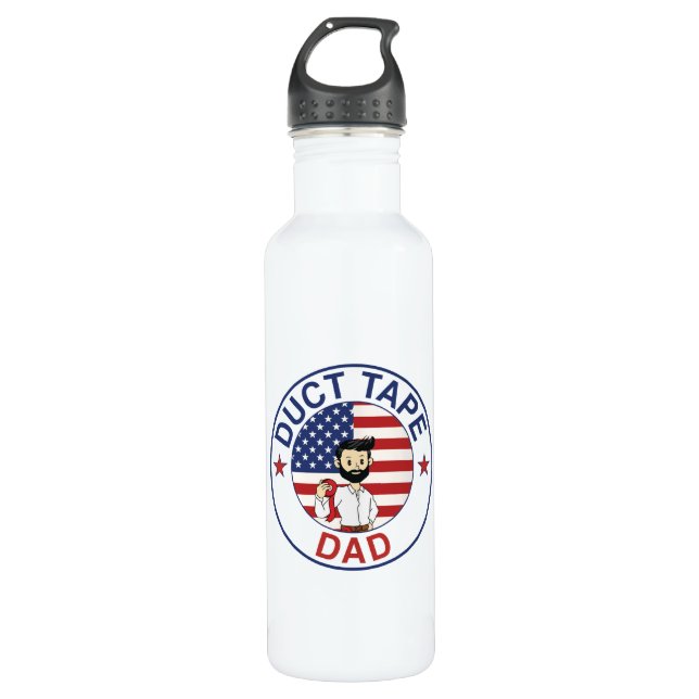 Papa Cinta Adhesiva - Botella de Agua (Anverso)