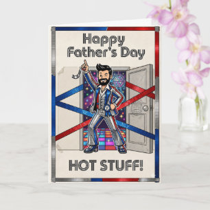 Papa Cinta Adhesiva - Tarjeta del Día del Padre (v