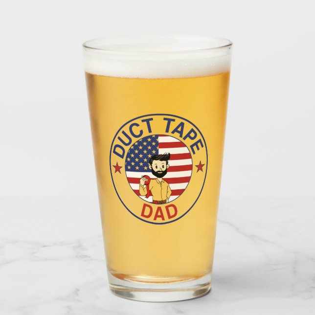 Papa Cinta Adhesiva - Vaso de Cerveza (Anverso (lleno))