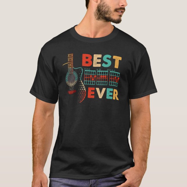 Papá Corre La Mejor Camiseta De Guitarra Del Mejor (Anverso)