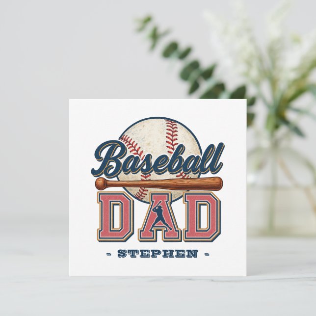 Papá de béisbol - Clásico (Anverso de pie)