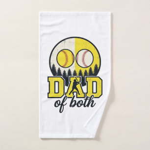 Papá de béisbol y sóftbol de ambos diseño vectoria