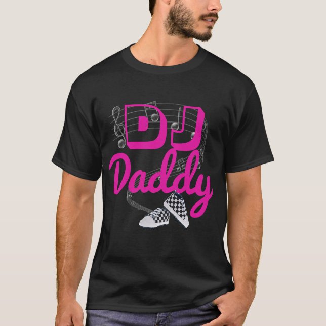 Papá de DJ es una camisa de Hip Hop Baby Shower (Anverso)