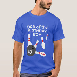 Papá de la camiseta de boliche del chico del BIrth