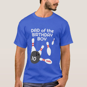 Papá de la camiseta de boliche del chico del BIrth