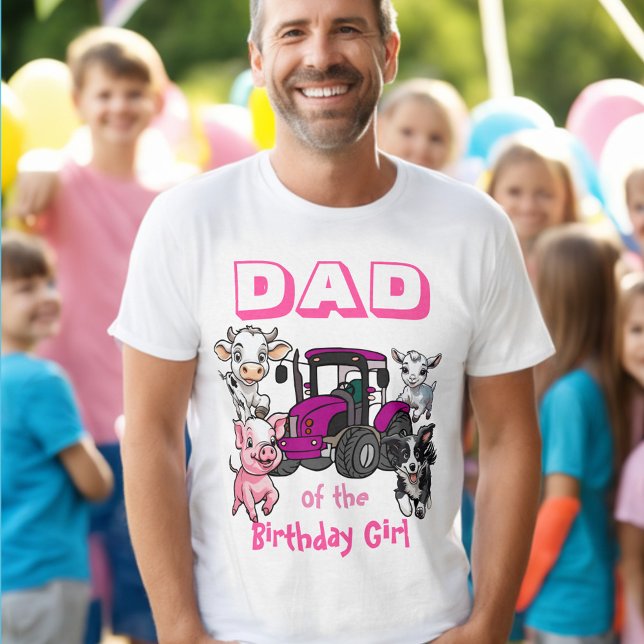 Papá de la camiseta de los animales de la granja d (Subido por el creador)