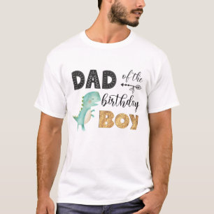 Papá de la camiseta de los dinosaurios de cumpleañ