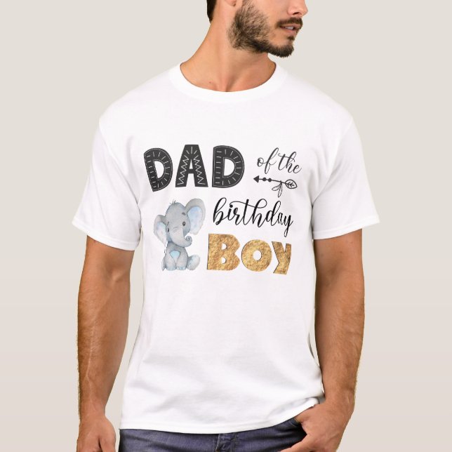 Papá de la camiseta del niño de cumpleaños (Anverso)