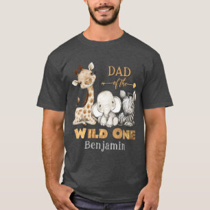 Papá de la salvaje camiseta de cumpleaños de un Sa