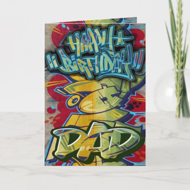 Papá de la tarjeta de cumpleaños (Anverso)