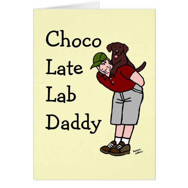 Papá de Labrador del chocolate (Frente)