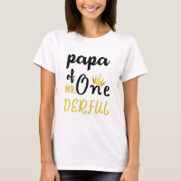 Papa de MR Onemaravillosas Camiseta de cumpleaños 