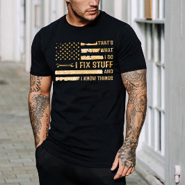 Papá de regalo, camiseta mecánica de época, arregl