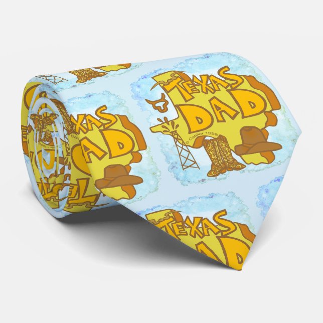 Papá de Texas corbata (Enrollado)