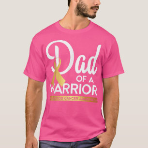 Papá De Un Niño Guerrero Cáncer De Camiseta De Oro