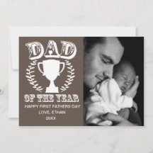 Papá del año - Tarjeta de fotos de padre