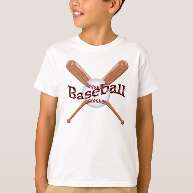 Papá del béisbol y camisetas a juego del hijo (Anverso)