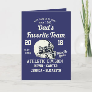 Papá del deporte de la tarjeta del día del padre