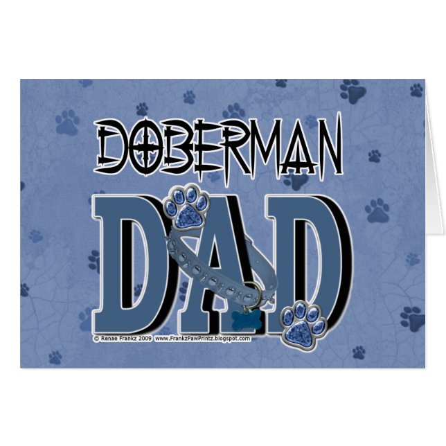 PAPÁ del Doberman (Anverso (Horizontal))