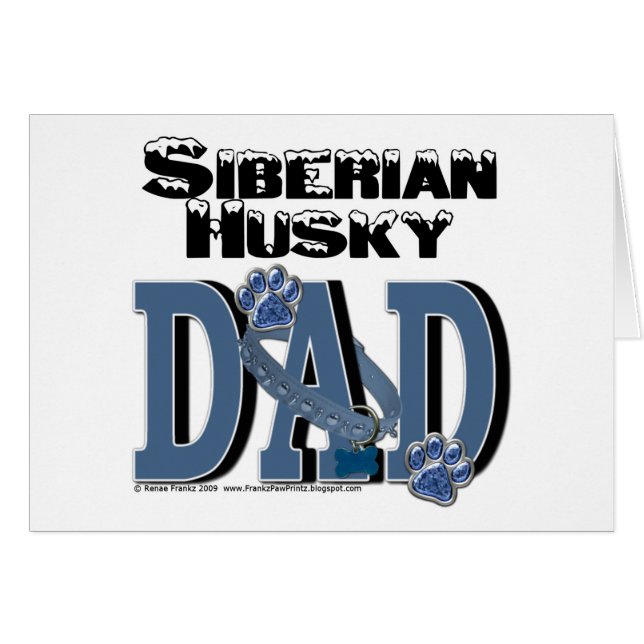 PAPÁ del husky siberiano (Anverso (Horizontal))