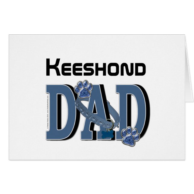 PAPÁ del Keeshond (Anverso (Horizontal))