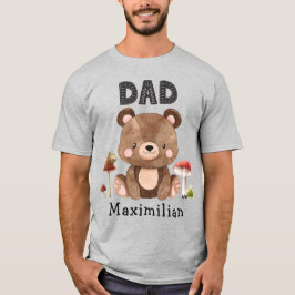 Papá del niño de cumpleaños bebé oso camiseta