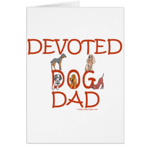 Papá devoto del perro